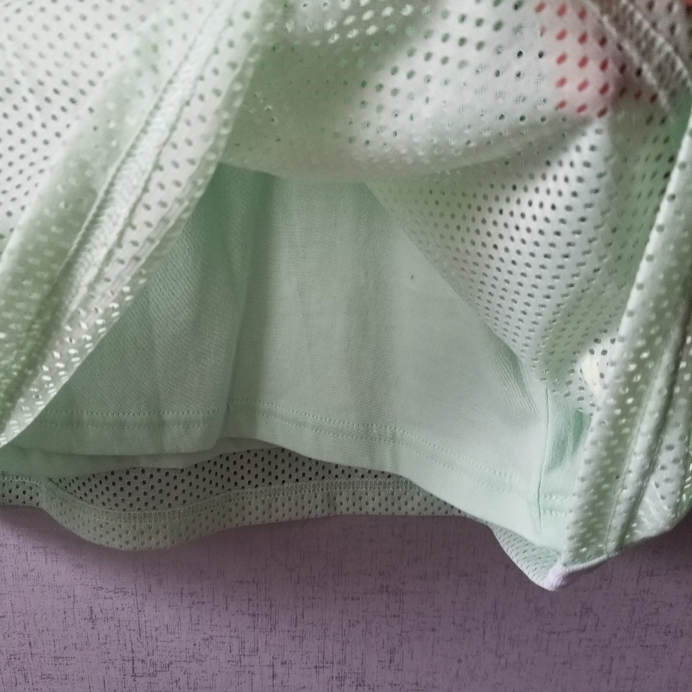 new Puma Sporty Chic Mint Green Cold Shoulder Top - Picture 6 of 8